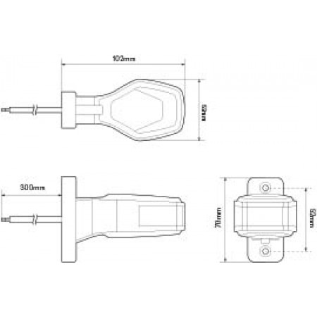 Stalk Marker Lamp and Side Marker – Left 